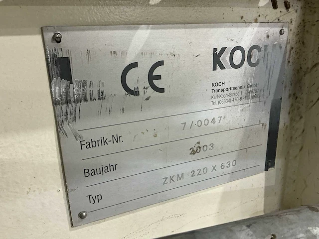 2003 koch zkm 220 x 630 shredder - afbeelding 9 van  9