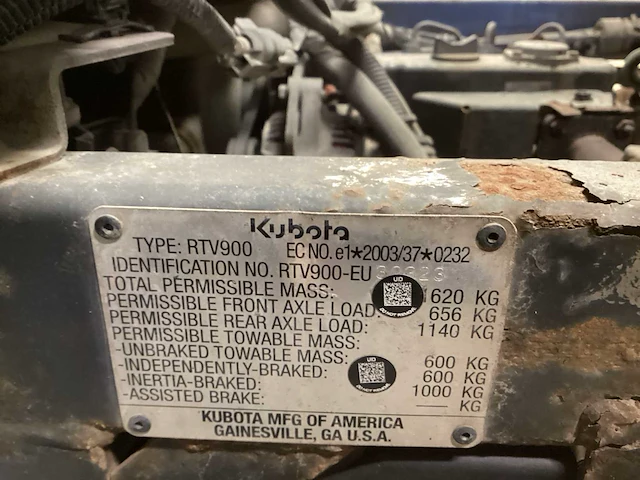 2003 kubota rtv 900 all terrein vehicle - afbeelding 18 van  18