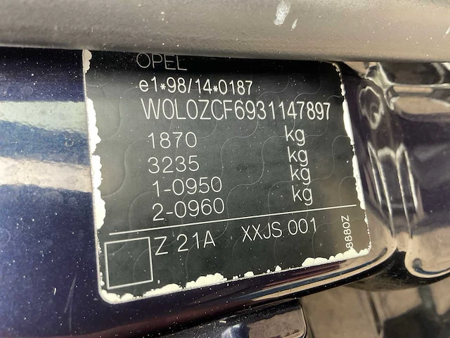 2003 opel vectra c personenauto - afbeelding 16 van  23