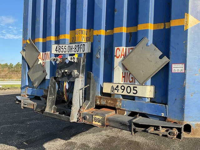 2003 pacton t3-007 container chassis met container oh-83-fd - afbeelding 10 van  25