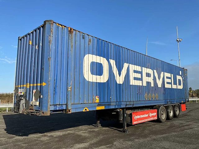 2003 pacton t3-007 container chassis met container oh-83-fd - afbeelding 1 van  25