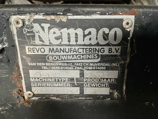 2003 revo nemaco eva 22b trilplaat - afbeelding 7 van  7
