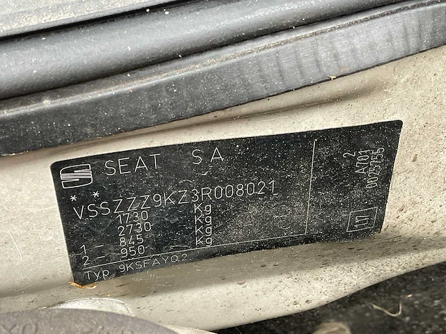 2003 seat inca 1.9 sdi entry bedrijfswagen - afbeelding 24 van  30