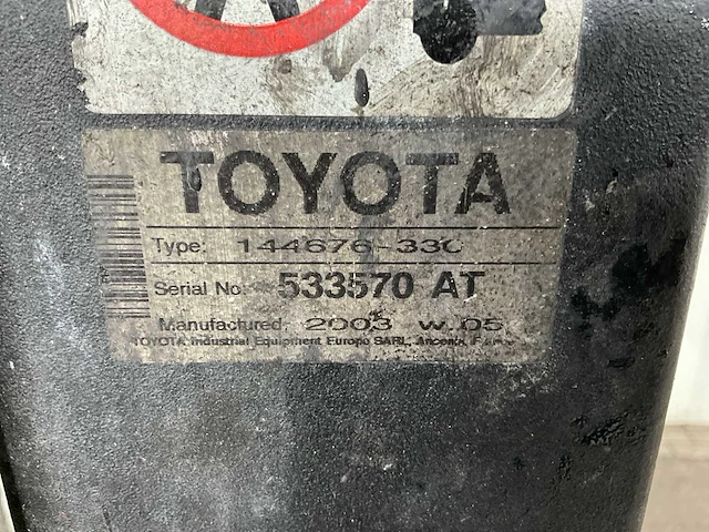 2003 toyota 144676-330 elektrische stapelaar - afbeelding 7 van  9