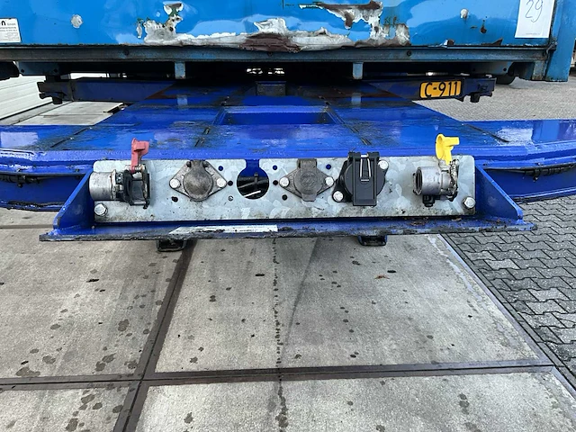 2003 van hool 3b2015 containeroplegger met bdf bak - afbeelding 10 van  27