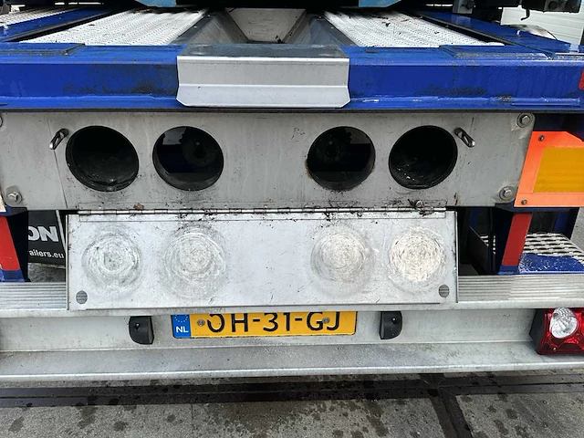 2003 van hool 3b2015 containeroplegger met bdf bak - afbeelding 15 van  27