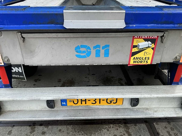 2003 van hool 3b2015 containeroplegger met bdf bak - afbeelding 16 van  27