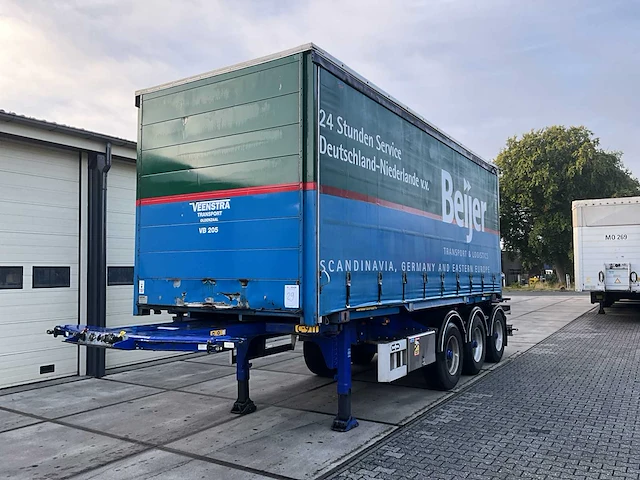 2003 van hool 3b2015 containeroplegger met bdf bak - afbeelding 1 van  27