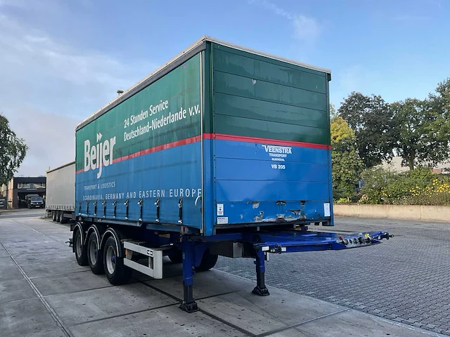 2003 van hool 3b2015 containeroplegger met bdf bak - afbeelding 4 van  27