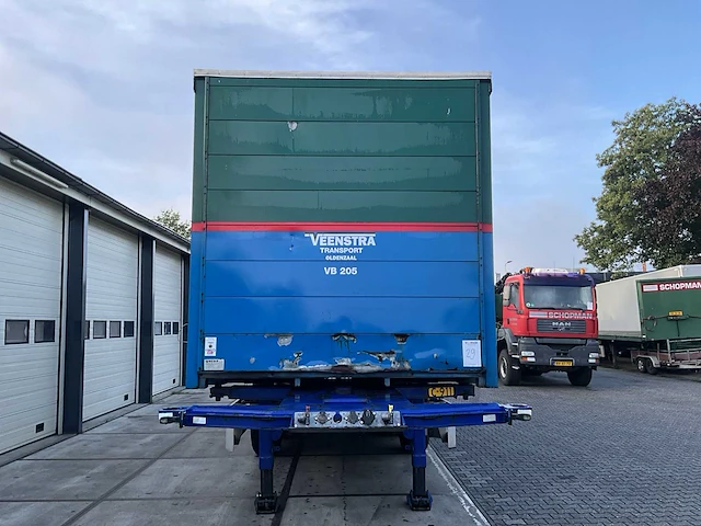 2003 van hool 3b2015 containeroplegger met bdf bak - afbeelding 5 van  27