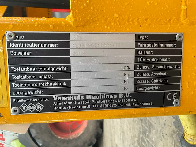 2003 veenhuis sdk kuilverdeler - afbeelding 8 van  8