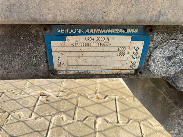 2003 verdonk va-ea-ahw aanhangwagen - afbeelding 10 van  10