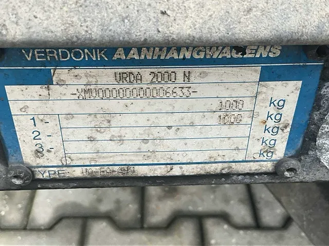 2003 verdonk va-ea-ahw aanhangwagen - afbeelding 4 van  13