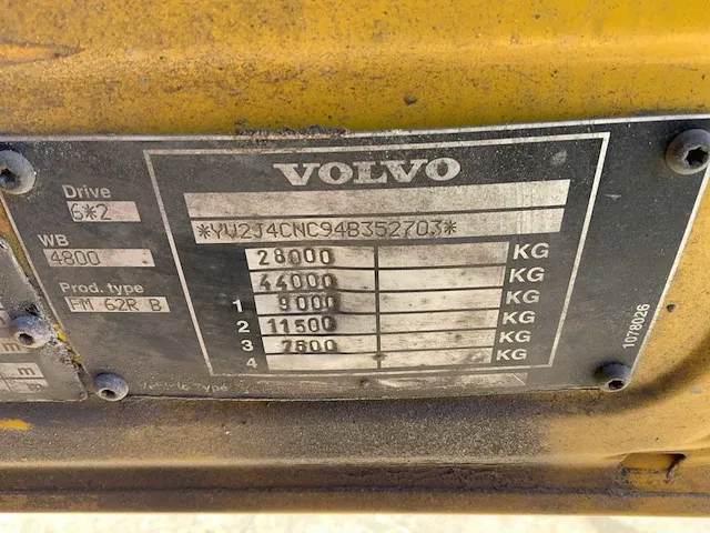 2003 volvo fm62r vrachtwagen - afbeelding 17 van  30