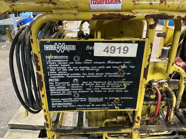 2003 weber hydraulik s900140430 hydraulische schaar - afbeelding 4 van  13