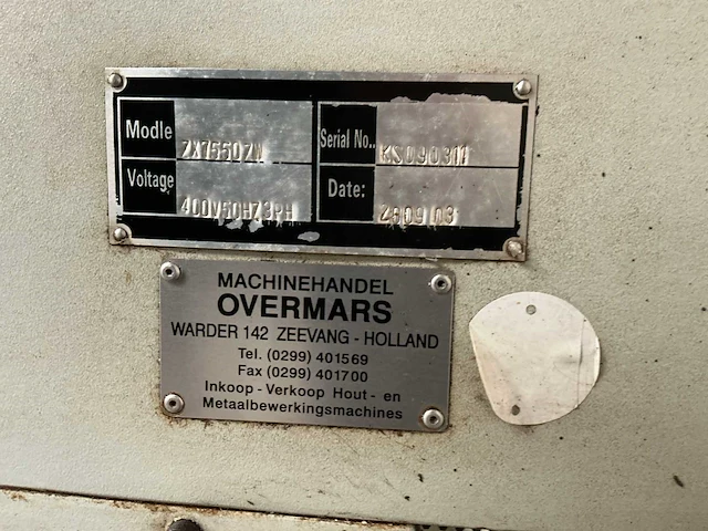 2003 zx7550zw universele freesmachine - afbeelding 2 van  16