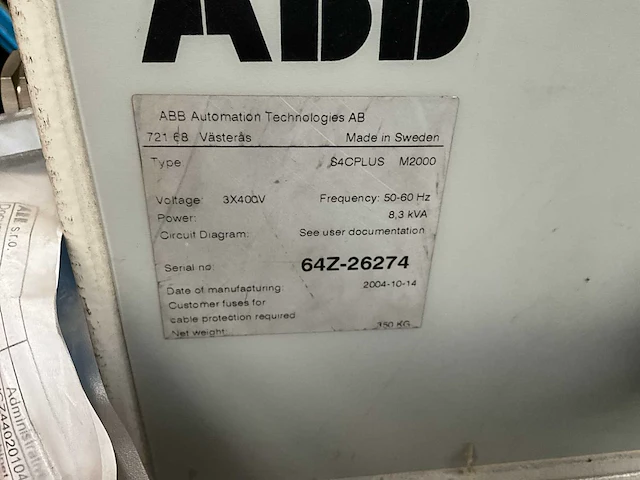 2004 abb irb 640 m2000 handlingrobot - afbeelding 13 van  20