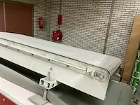 2004 adam maschinenbau kunstofkettenband, ausfrichter mit gutband beweegbare bransportband - afbeelding 8 van  19