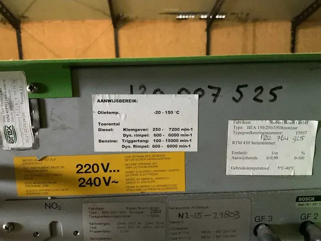 2004 bosch bea-350 emissie tester - afbeelding 6 van  8