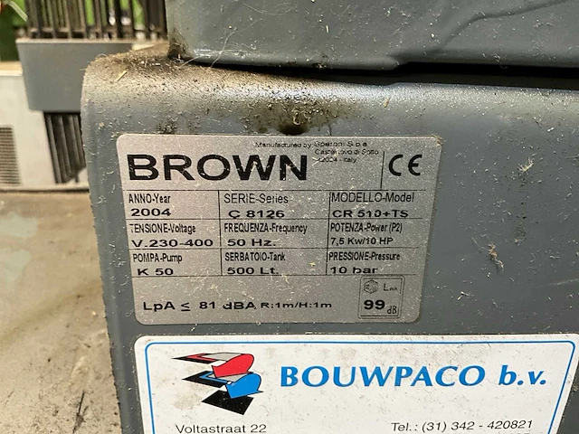 2004 brown c8126 luchtcompressor - afbeelding 6 van  6