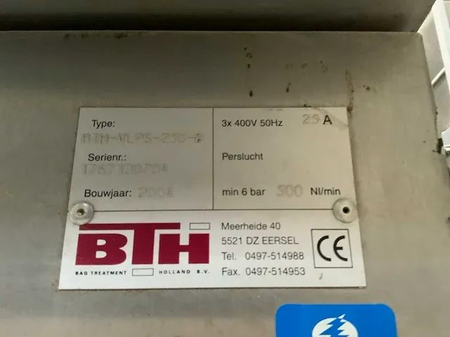 2004 bth bth-vlps-250-b zakkenvulmachine - afbeelding 2 van  37