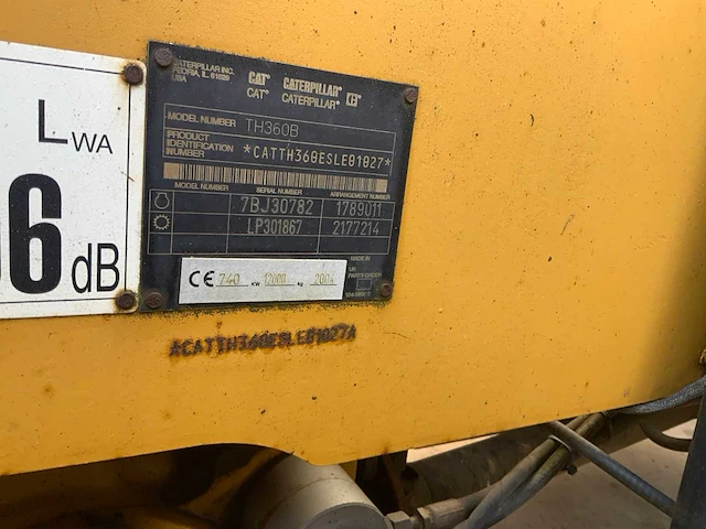 2004 cat th360b verreiker - afbeelding 11 van  28