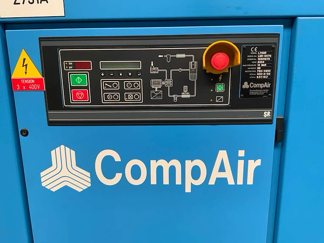 2004 compair l75sr schroefcompressor - afbeelding 7 van  8