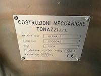 2004 costruzioni meccaniche tonazzi alpha 2 vulmachine - afbeelding 8 van  9