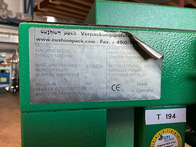 2004 cushion pack cp 316 s2 kartonshredder - afbeelding 6 van  6