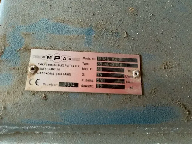 2004 empas 35-40-300h gewasbescherming tank - afbeelding 3 van  11