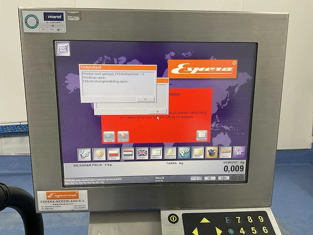 2004 espera es 7011 weeg-en etiketteermachine - afbeelding 7 van  10