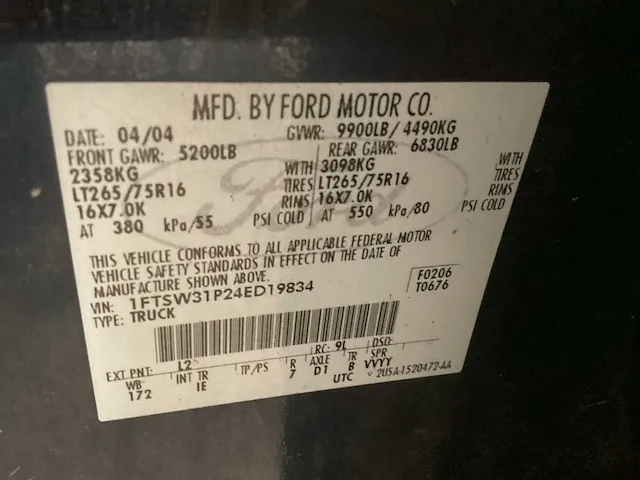 2004 ford pickup f30 personenauto - afbeelding 7 van  15