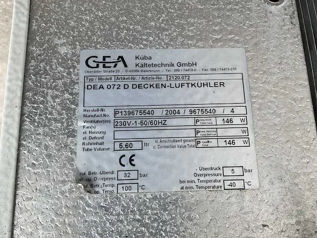 2004 gea verdamper (5x) - afbeelding 2 van  10