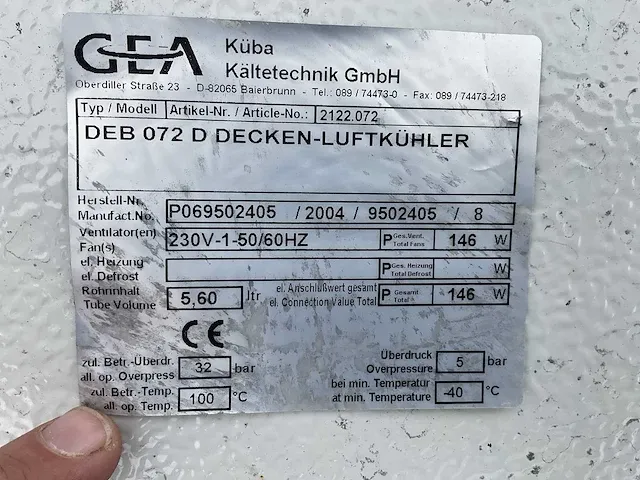 2004 gea verdamper (5x) - afbeelding 10 van  10