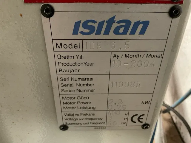 2004 isitan idk 3.5 rondsnijmachine - afbeelding 7 van  7