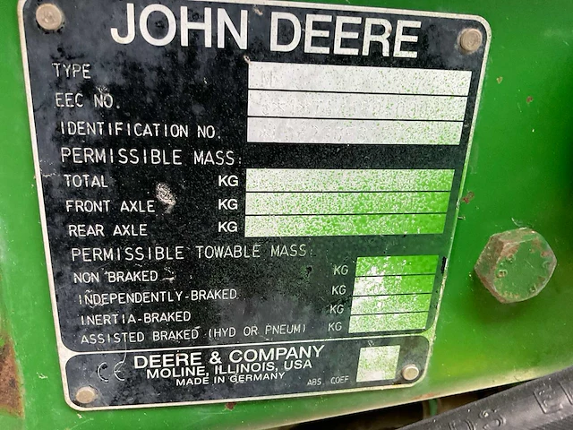 2004 john deere 6220 se vierwielaangedreven landbouwtractor - afbeelding 21 van  30