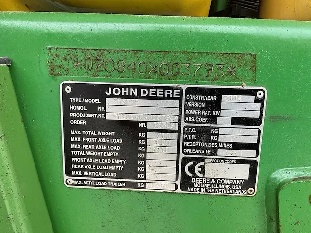 2004 john deere 840 getrokken veldspuit - afbeelding 14 van  21