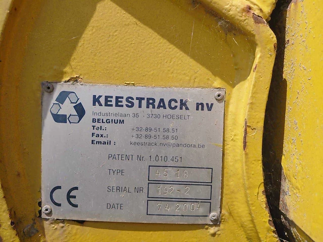 2004 keestrack 4518 mobiele schudzeefinstallatie - afbeelding 9 van  9