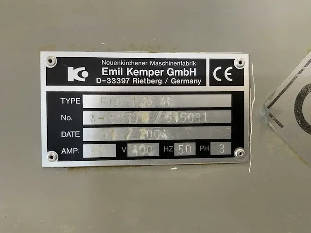 2004 kemper eco 125 ae spiraalkneder - afbeelding 9 van  10