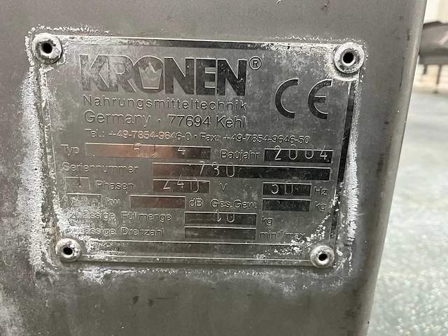 2004 kronen 50-4 rvs groente centrifuge - afbeelding 8 van  8