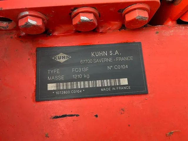 2004 kuhn fc 313 f frontmaaier - afbeelding 7 van  15