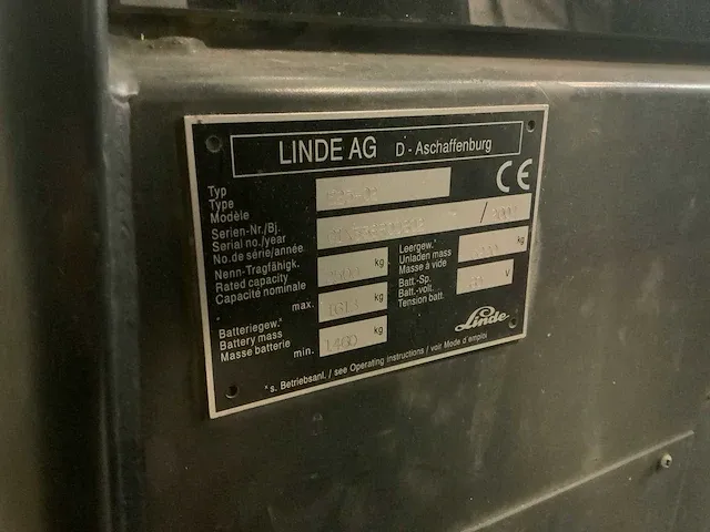 2004 linde e25-02 vorkheftruck - afbeelding 17 van  17