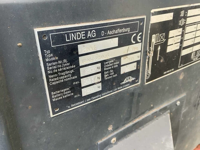 2004 linde e25-02 vorkheftruck - afbeelding 19 van  26