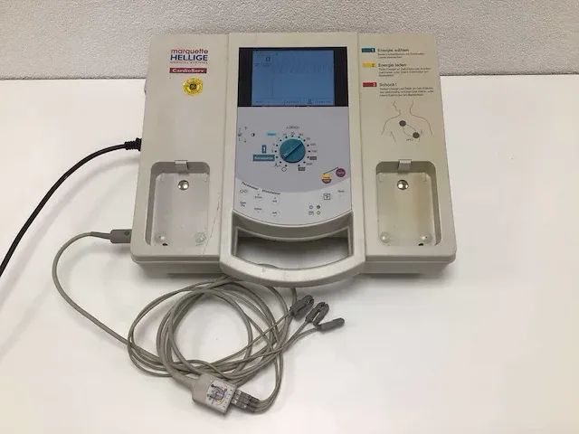 2004 marquette hellige cardioserv defibrillator - afbeelding 1 van  4