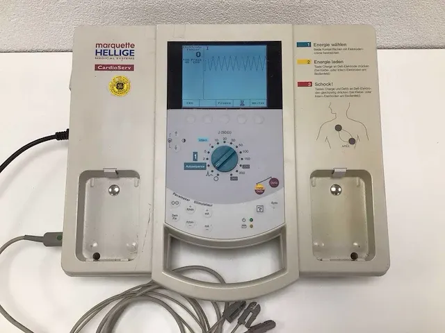 2004 marquette hellige cardioserv defibrillator - afbeelding 2 van  4