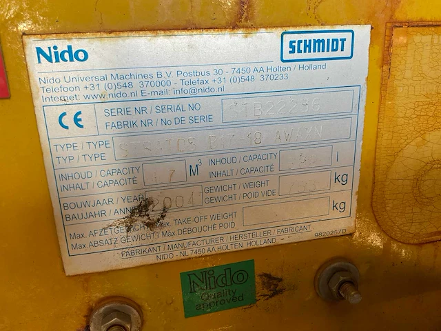 2004 nido stratos b17-18 awaxn zoutstrooier - afbeelding 5 van  15