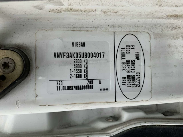 2004 nissan interstar 80.28-308 l bedrijfswagen - afbeelding 35 van  35