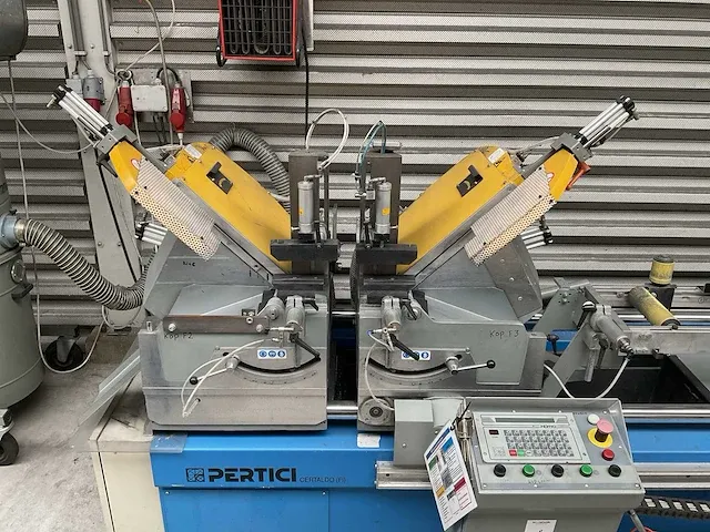 2004 pertici univer 500a2k dubbele aluminium verstek afkortcirkelzaagmachine - afbeelding 5 van  12