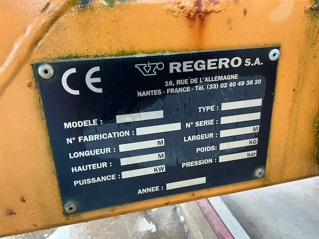 2004 regero 600 stoommachine - afbeelding 32 van  40