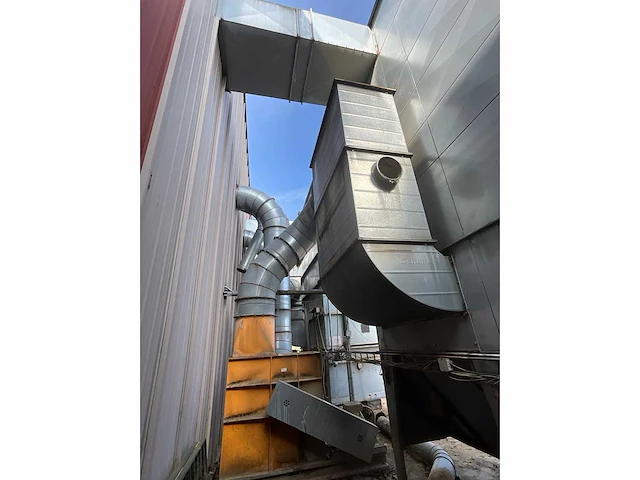 2004 schuko spaan/stof afzuiginstallaties v.v. 45kw aanzuigventilator, 11kw transportventilator, besturingskasten en filterzakken - afbeelding 5 van  24